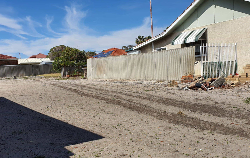 Commercial builders site where we removed asbestos from.