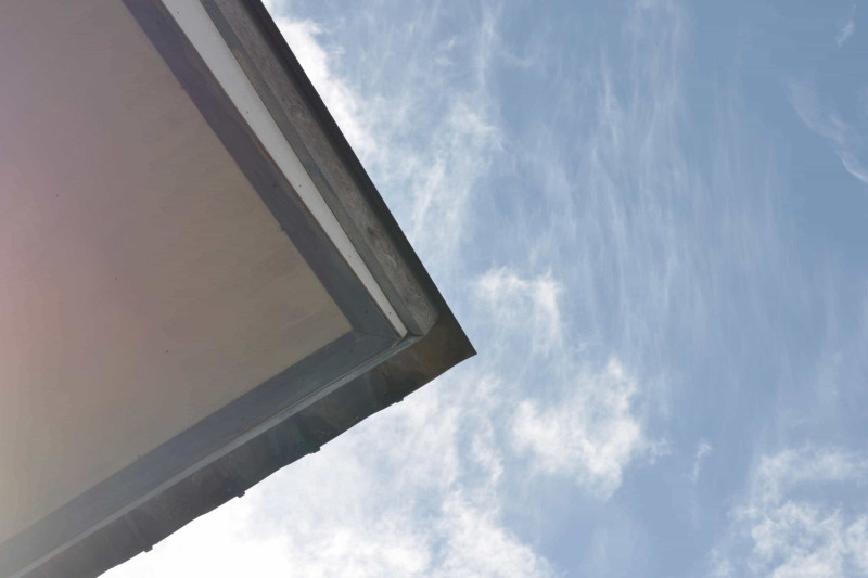 Image of eaves containing asbestos. asbestos in ceiling, asbestos in eaves