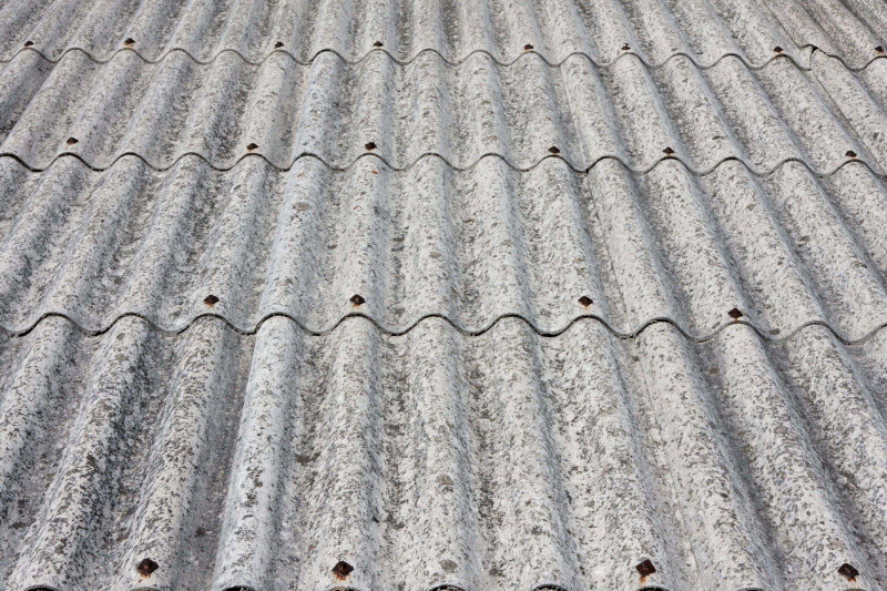Old asbestos roofing