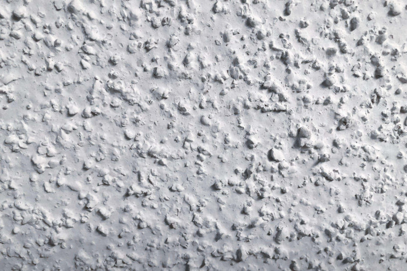 An image of a ceiling that contains asbestos