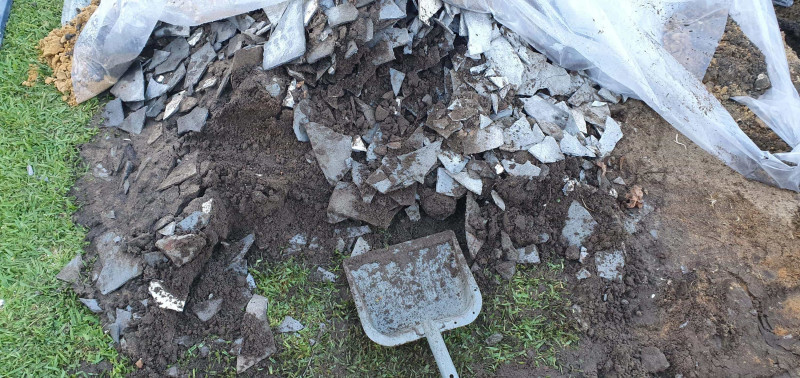 Image of an asbestos sample collected during a asbestos inspection